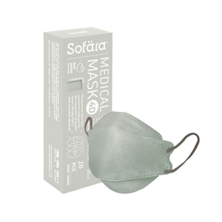 【Sofara舒芙氧】成人4D空氣口罩-琉璃珊瑚（20入/盒）