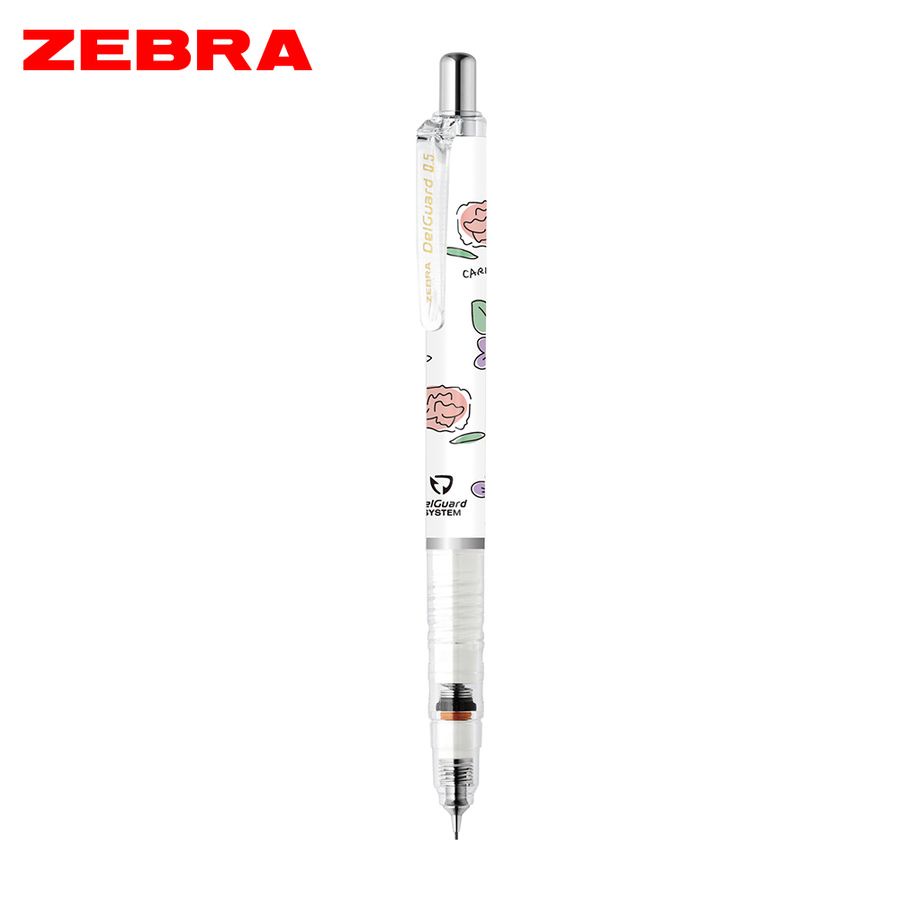 ZEBRA DelGuard不易斷芯自動鉛筆/ 0.5mm/ 生日花限量版/ 白桿 eslite誠品