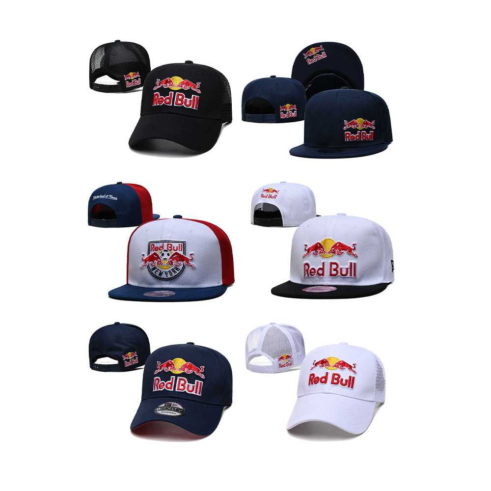 Red Bull 跑步帽棒球帽可調節太陽帽帽子 snapback 運動中性可調節肩帶帽子