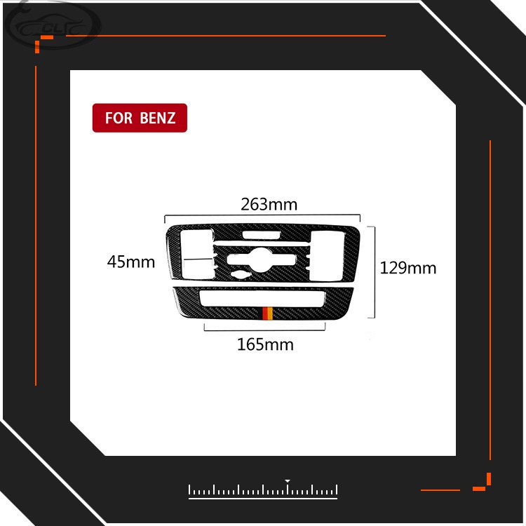 適用 Benz 賓士 A級GLA CLA碳纖維中控CD空調面板裝飾貼紙內飾改裝汽配貼