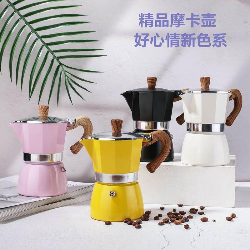 【小野咖啡】咖啡壺套裝土耳其鋁製八角壺義大利咖啡摩卡壺歐式煮咖啡器具用品