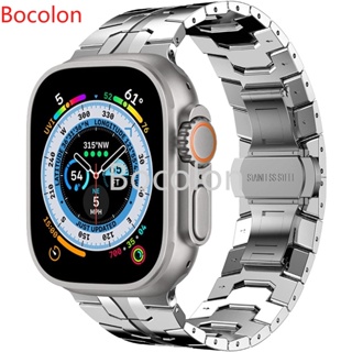 適用Apple Watch Ultra 2 不鏽鋼錶帶 49mm Apple Watch S8/S7/6/5/SE 錶帶