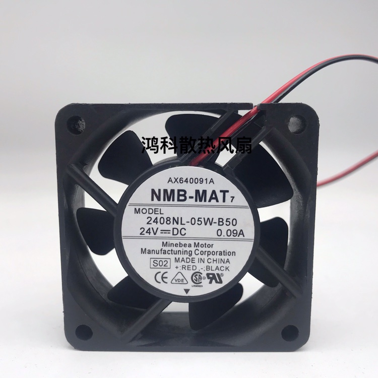 【專註】原裝NMB 6020 24V 0.09A 2408NL-05W-B50/B59 6CM 變頻器散熱風扇