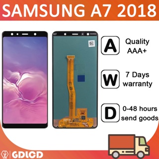 SAMSUNG 適用於三星 Galaxy A7 2018 LCD A750 SM-A750F A750F LCD 屏幕更