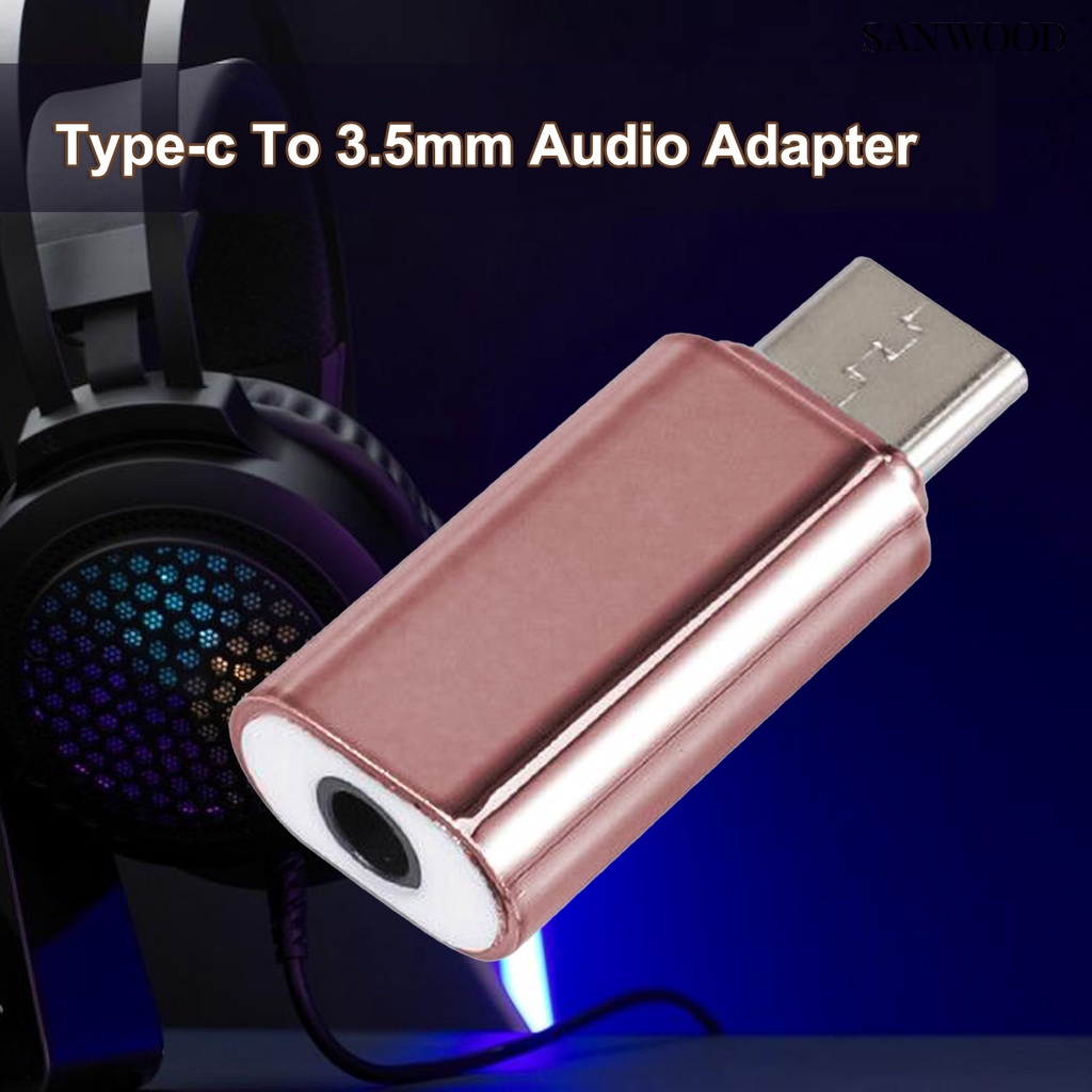 【3C配件】type-c轉3.5mm音頻轉接頭 適用華為小米type-c耳機線轉換頭