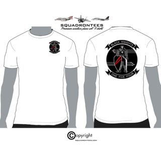 Vf-154 Black Knights Logo Back Squadron T 恤 - USN 授權產品
