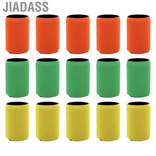 Jiadass 15 件組可覆蓋氯丁橡膠套隔熱啤酒瓶套適合戶外娛樂派對