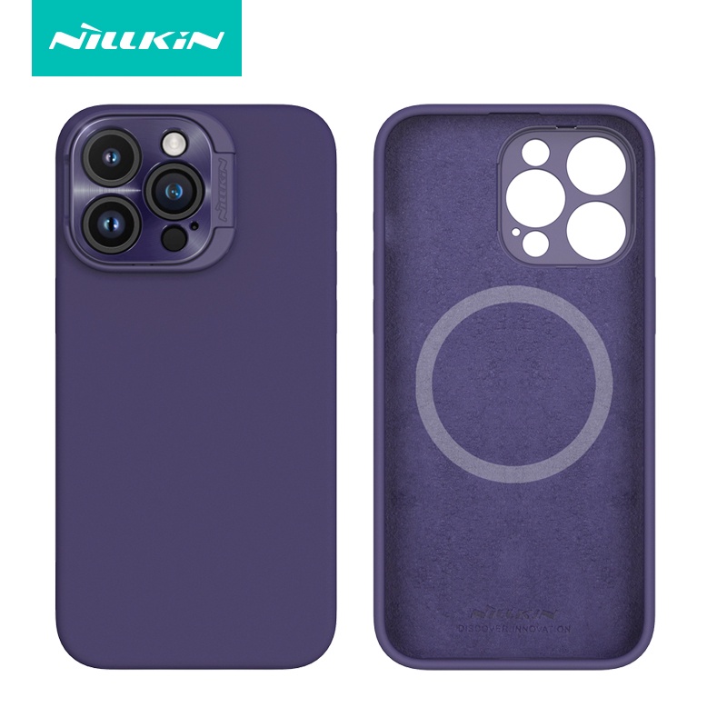 適用於 iPhone 15 Pro Max /15 Pro 手機殼 NILLKIN 全包液體矽膠手機殼支持無線充電