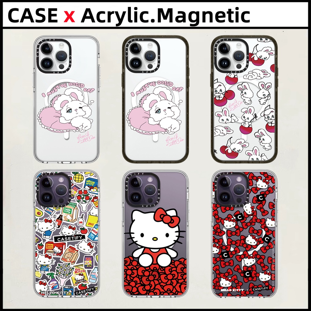 Casetify【foxy 插圖兔子】iPhone 15 Pro Max 15 Plus 手機殼 Hello Kitty