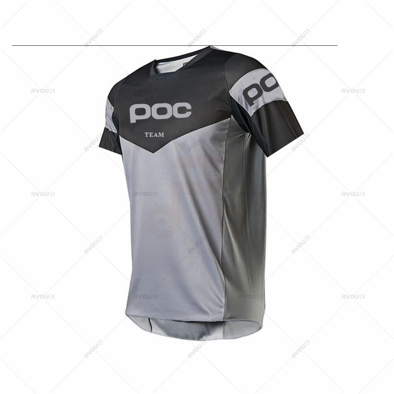 Team POC Enduro Jersey 短袖越野摩托車速降球衣襯衫山地自行車 Moto 服裝 MX 夏季 MTB