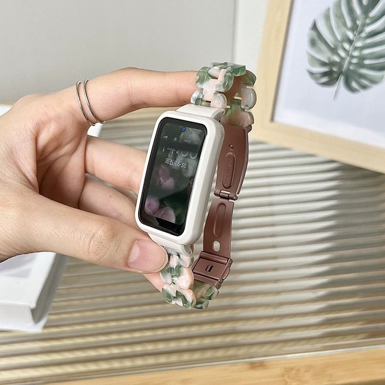 時尚百搭款 小米手環8 Active 樹脂錶帶 搭配PC硬殼 小米手環7 Pro 華為手環8 7 6 樹脂錶帶 夏季透涼