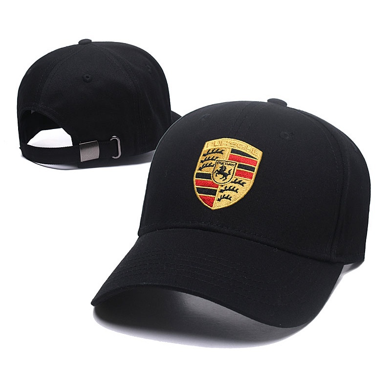 BMW PORSCHE HONDA HYUNDAI Hot 汽車刺繡標誌帽子戶外運動棒球帽賽車帽 F1 旅行帽適用於梅賽