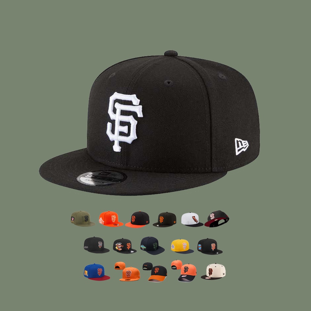 MLB 舊金山巨人 San Francisco Giants 橘 男女通用 遮陽防晒帽 時尚潮帽 球迷帽 棒球帽