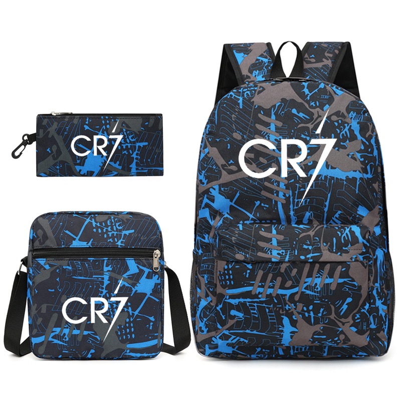 兒童背包 CR7青少年時尚兒童學生書包3件套