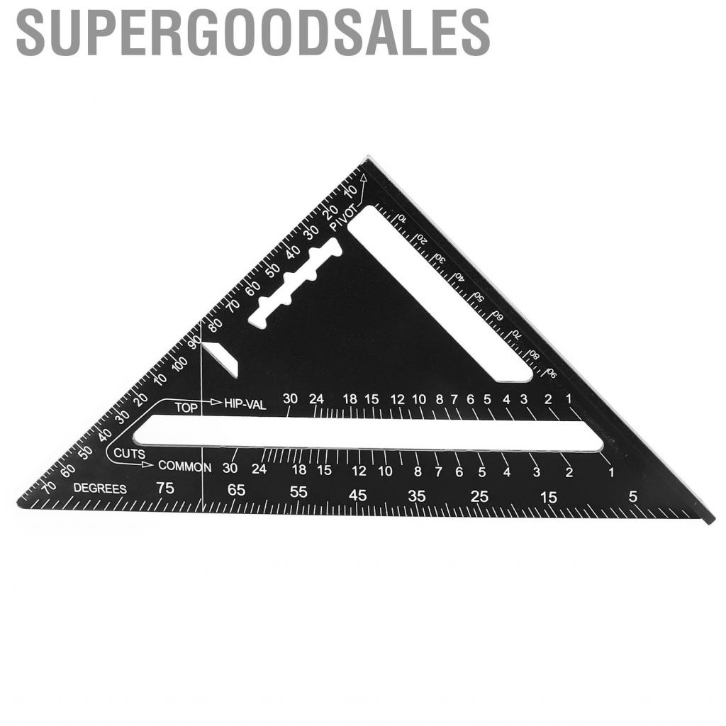 Supergoodsales 尺 7 吋木工直角尺 90 度 45 測量工具