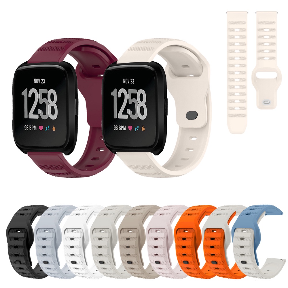 Fitbit Versa 2 / Versa Lite / Versa 1/ SE 腕帶運動手鍊錶帶矽膠錶帶