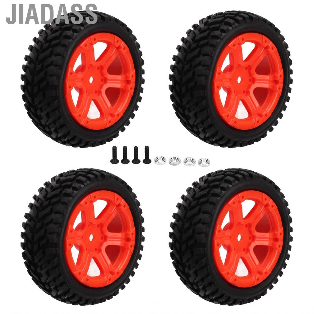 Jiadass RC 輪胎和車輪橡膠輪胎凹凸紋理道路駕駛