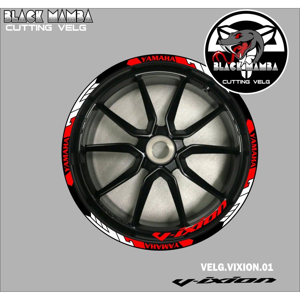 山葉 切割貼紙 VIXION 輪輞貼紙 LIS 列表變化輪胎/VELG YAMAHA VIXION 01