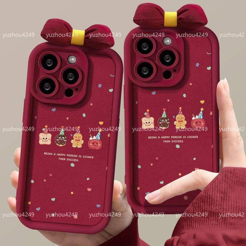 oppo Find X3 X5 X6 PRO手機殼防摔 find x3 x5 x6 pro保護殼全包新年紅姜餅人卡通殼女