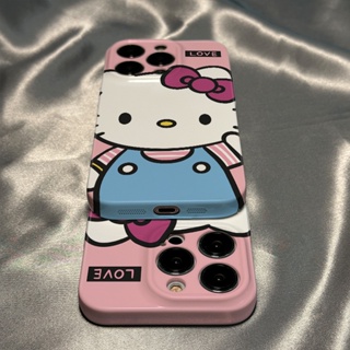 HP Hitam 可愛蝴蝶結 Hello Kitty 手機殼適用於 IPhone 14 14Plus 14Pro11 P