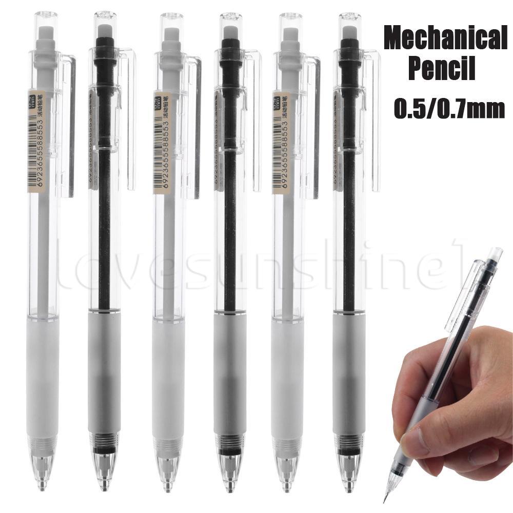 學生文具用品 / 繪圖和寫作用塑料自動鉛筆 / 學生按式自動筆 / 0.5mm/0.7mm 簡單自動鉛筆