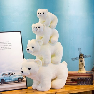•北極熊公仔 毛絨玩具北極熊仿真小白熊玩偶大布娃娃女生生日禮物