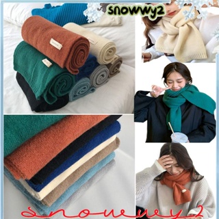 Snowwy2 針織羊毛圍巾,加厚保暖護頸