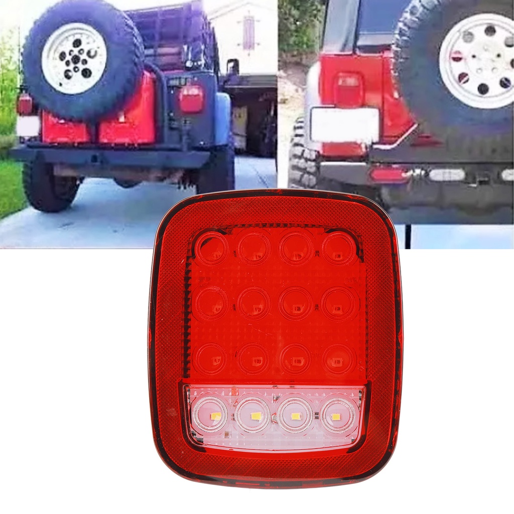 Tma~拖車尾燈 12v 至 24v 16 LED 剎車停止轉向拖車燈適用於皮卡車拖車重型車輛