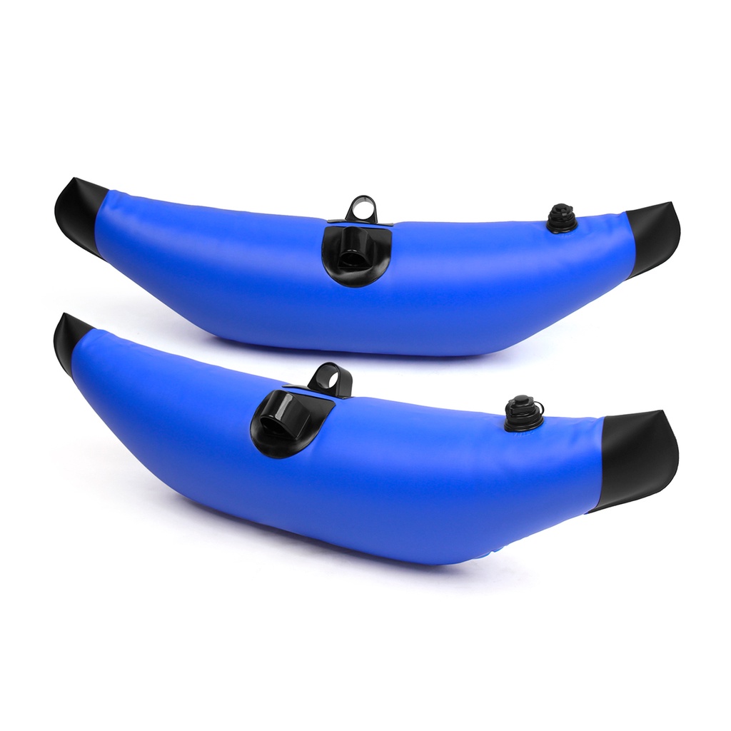 2 件裝皮划艇 PVC 充氣支腿漂浮皮划艇釣魚站立式漂浮穩定器