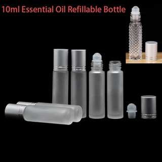10ml 厚磨砂玻璃滾珠精油可再填充空香水瓶玻璃滾珠滾珠瓶