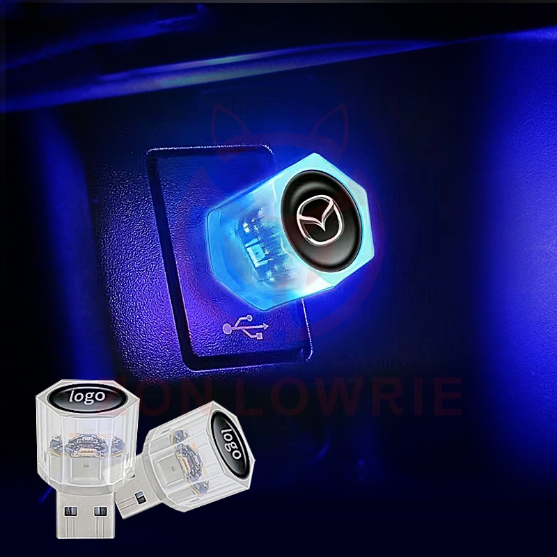 for Mazda 車用裝飾浪漫氣氛迷你LED燈便攜式USB房間派對 Mazda2 6 5 3 CX5 CX30 CX8