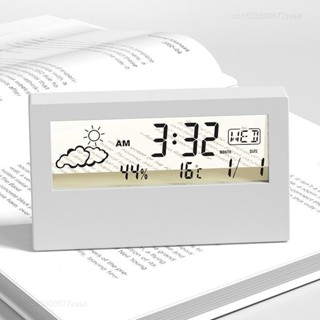 XIAOMI 適用於小米 LED 溫度計溫濕度計多功能電子溫濕度計家用氣象站帶鬧鐘