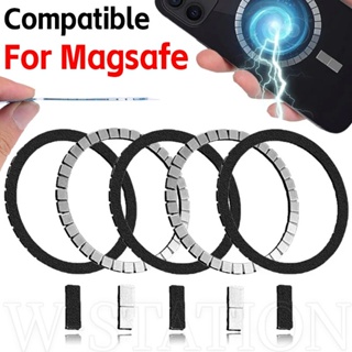 通用金屬磁環貼紙 ​- 兼容 Iphone 15 Pro Magsafe - 超薄粘性無線充電磁鐵貼片 ​- 車架吸引力