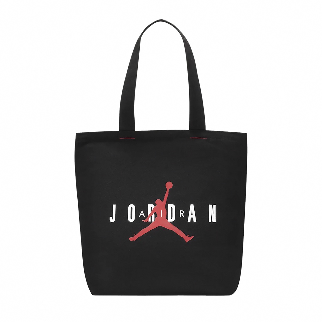 Nike 包包 Jordan 黑色 托特包 喬丹 手提 帆布袋 拉鍊內層【ACS】 JD2113017GS-002