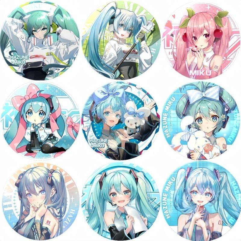 初音未來 吧唧 徽章 背包 裝潢 禮物 初音 殿下 穀子 生日 禮物 可愛 自製 吧唧