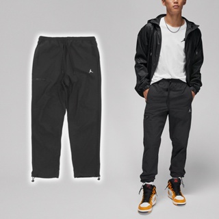 Nike 長褲 Jordan Essential 男款 黑 抽繩 喬丹 縮口 尼龍 刺繡【ACS】 DQ7510-010