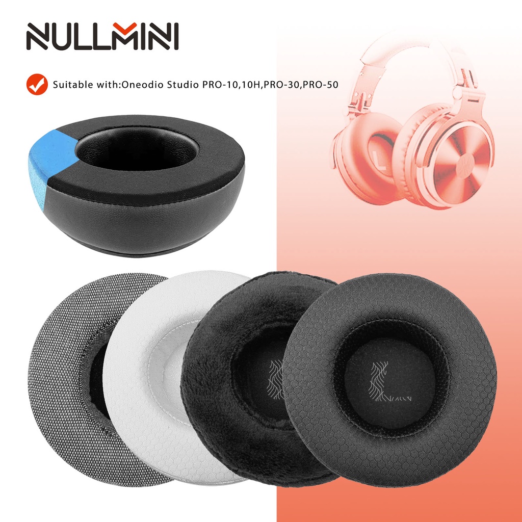 Nullmini 替換耳墊適用於 Oneodio Studio PRO-10、10H、PRO-30、PRO-50 耳機冷