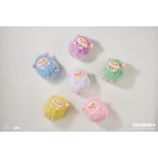 TOYZEROPLUS罐頭豬LuLu彩虹豬羊毛絨公仔盒玩/ 單入 eslite誠品