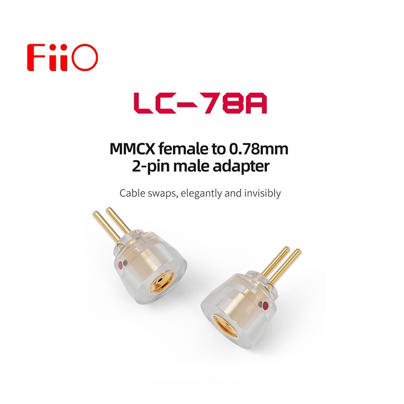 Fiio LC-78A MMCX 母頭轉 0.78mm 2 針公頭適配器,適用於 FD11 FH11