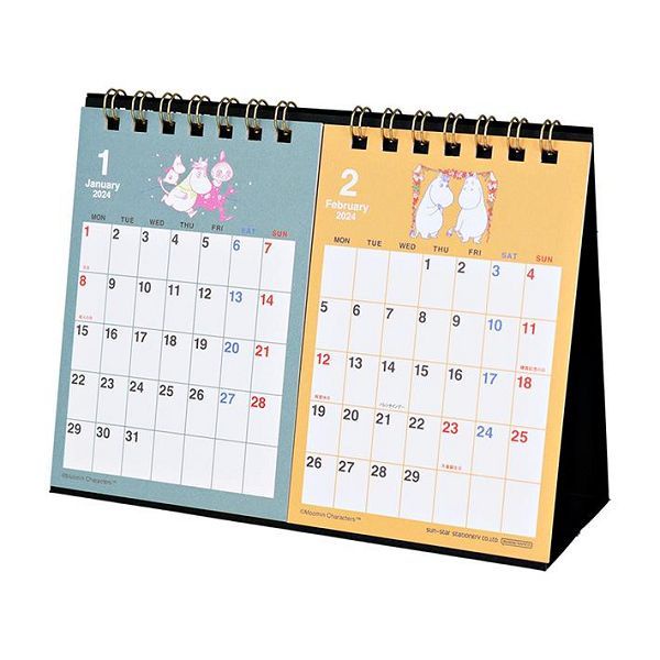 2024 sun-star雙月份桌曆/ Moomin eslite誠品