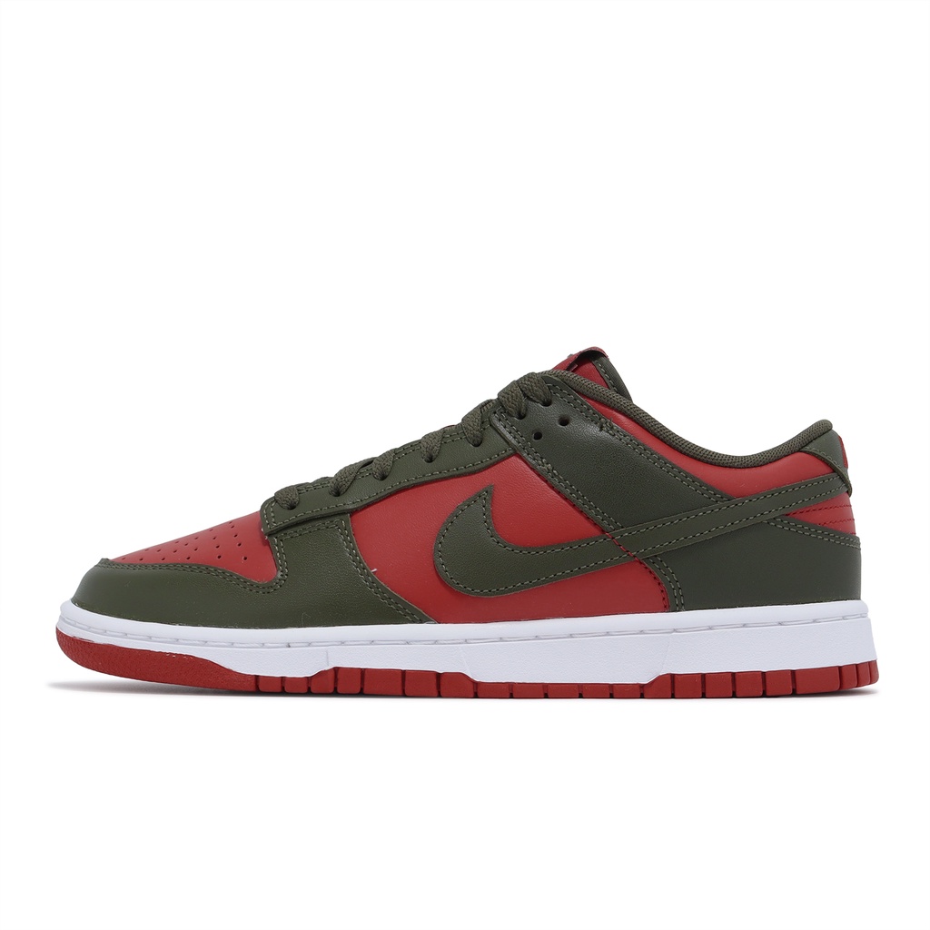 Nike Dunk Low Retro Mystic Red 橄欖綠 紅 男鞋 復古 【ACS】 DV0833-600