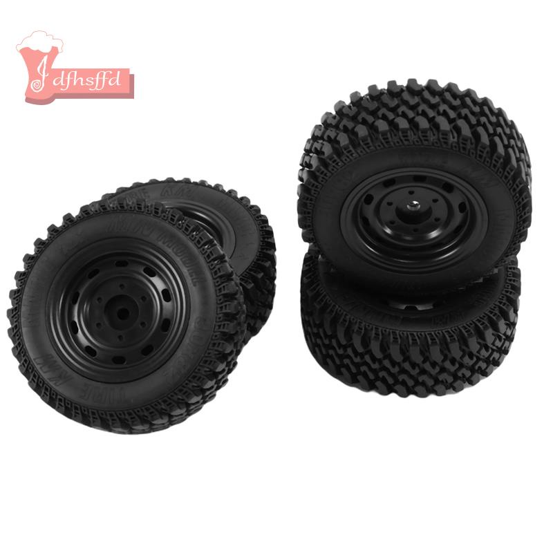 4 件套橡膠輪輪胎輪胎套裝適用於 MN86 1/12 遙控車 DIY 升級備件配件
