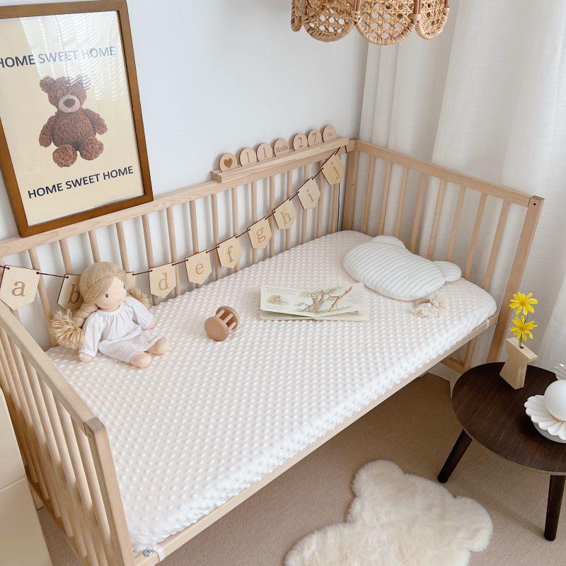 嬰兒豆豆絨床罩兒童床罩嬰兒床上用品