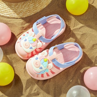 Cheerful Mario幸福瑪麗 兒童涼鞋 粉色獨角獸女孩凉鞋 超輕可愛新款 柔軟沙灘 戶外防滑 男孩恐龍涼鞋
