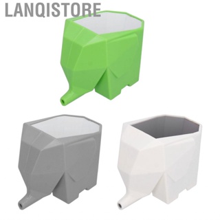 Lanqistore 廚房餐具瀝水器塑膠大象形狀收納架瀝水工具
