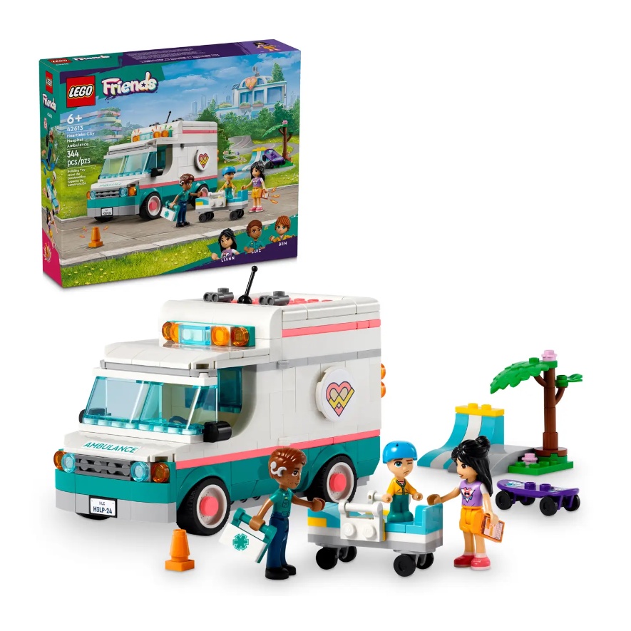 &lt;屏東自遊玩&gt;  樂高 LEGO 42613 Friends 女孩系列 心湖城醫院救護車