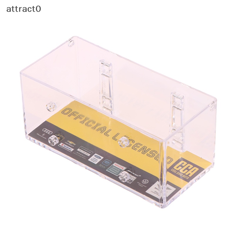 Attact 亞克力展示櫃適合 1:64 迷你尺寸防塵透明盒櫃 1/64 可動人偶展示盒 TW