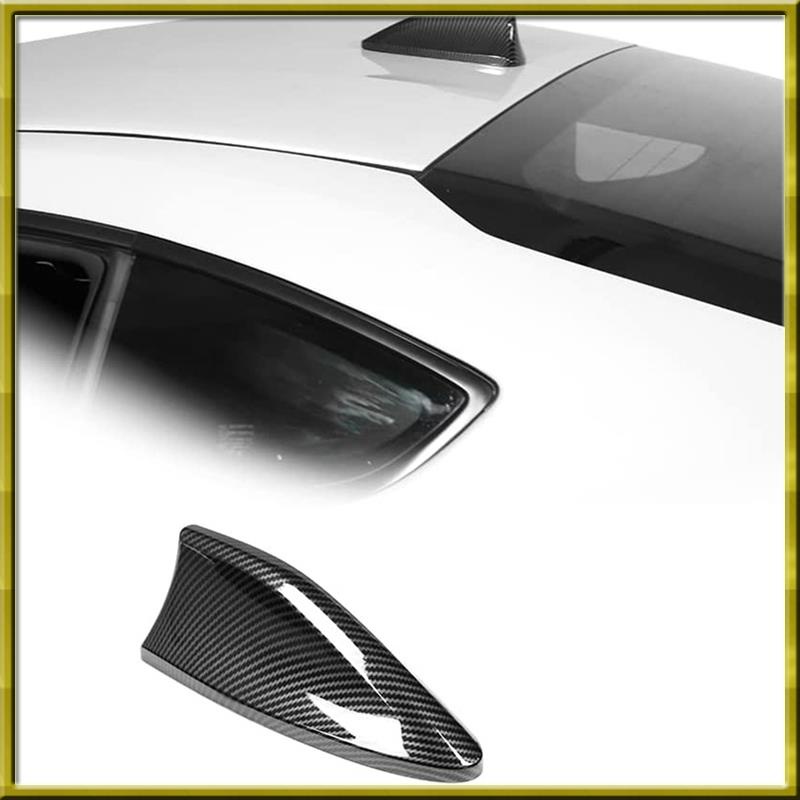 SUBARU 1 件適用於豐田 86/斯巴魯 BRZ 2022 汽車車頂鯊魚鰭天線蓋貼紙裝飾配件 - ABS 碳纖維更換
