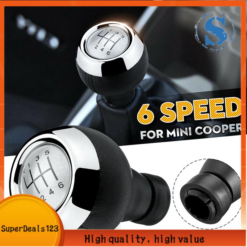 【SuperDeals123】6 速手動汽車換檔旋鈕搖桿換檔桿適用於 Mini Cooper R50 R53 R55 R
