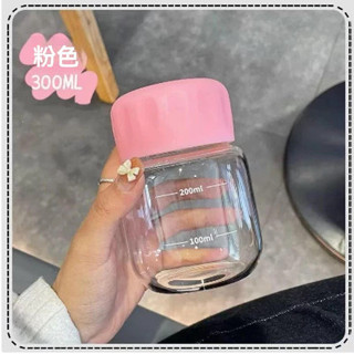 🌸甄選 迷你小水杯 玻璃小奶杯 女咖啡牛奶杯 便攜外帶 高顏值 胖胖杯 可愛杯子 杯子 便捷式杯子 可愛